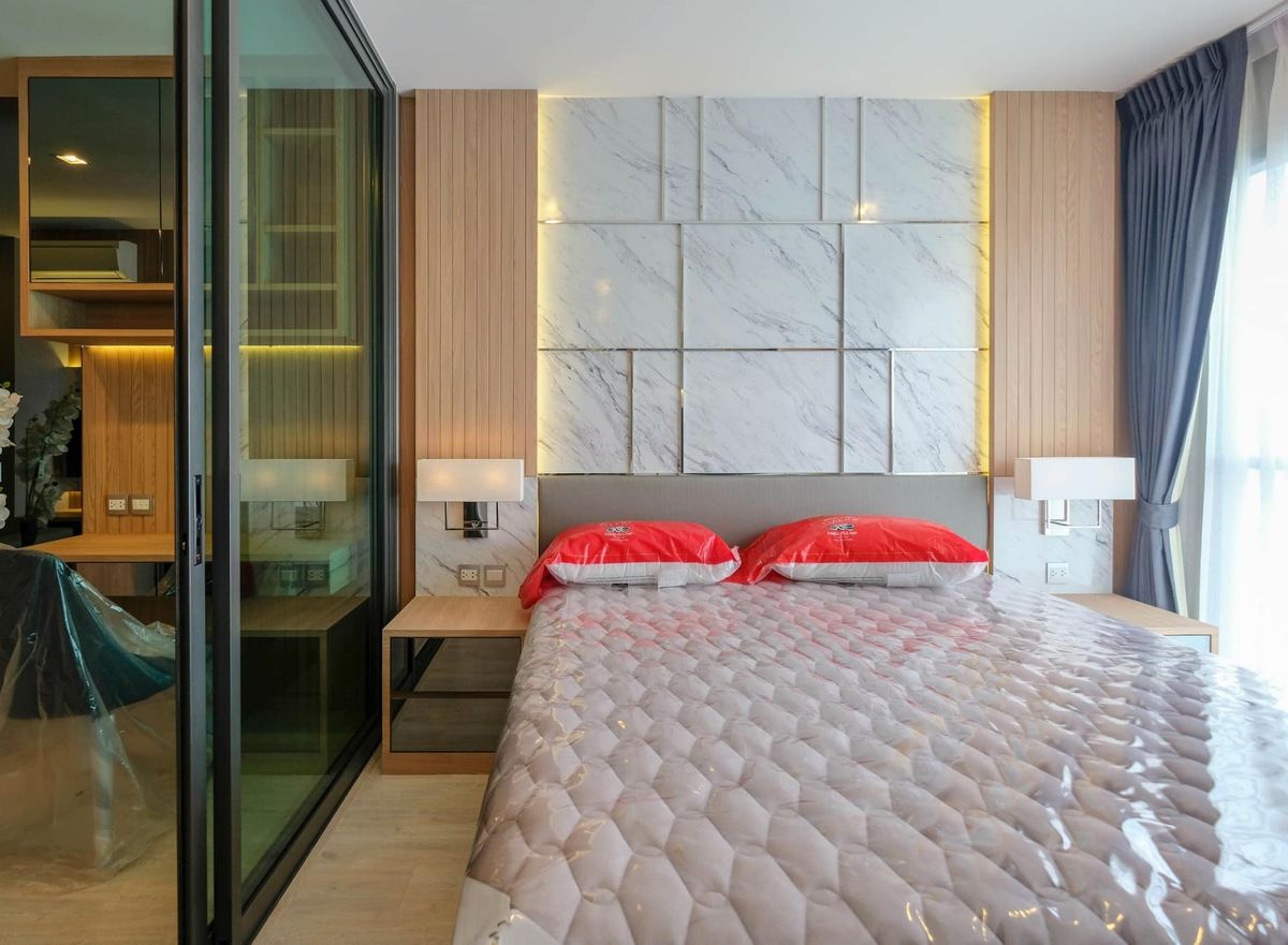 For SaleCondoRatchathewi,Phayathai : Rhythm Rangnam【𝐒𝐄𝐋𝐋】🔥Perfect space, controlled by cream wood + stone tones, giving a sense of openness, airiness, decorated in every area with class 🔥 Contact Line ID: @hacondo