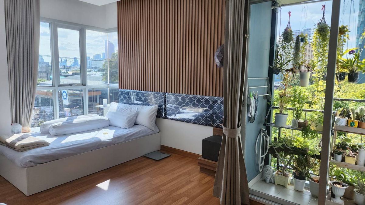 For SaleCondoSapankwai,Jatujak : Selling is sold in a new corner room, never rented 1 bedroom, 1 bathroom, Lumpini Park Vibhavadi-Chatuchak