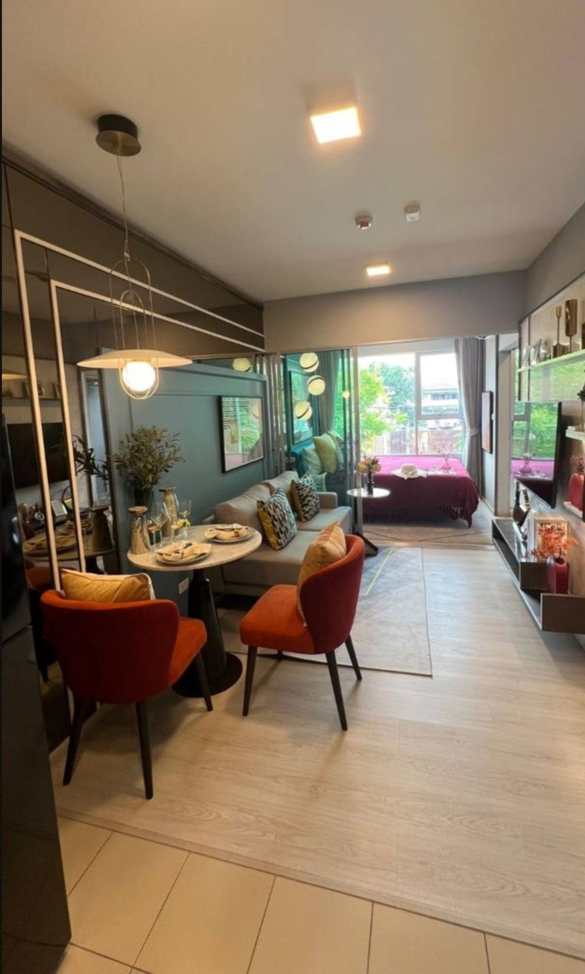 For RentCondoOnnut, Udomsuk : Rent PLUM CONDO Sukhumvit 62, new room, sample room, built -in project, complete electrical appliances
