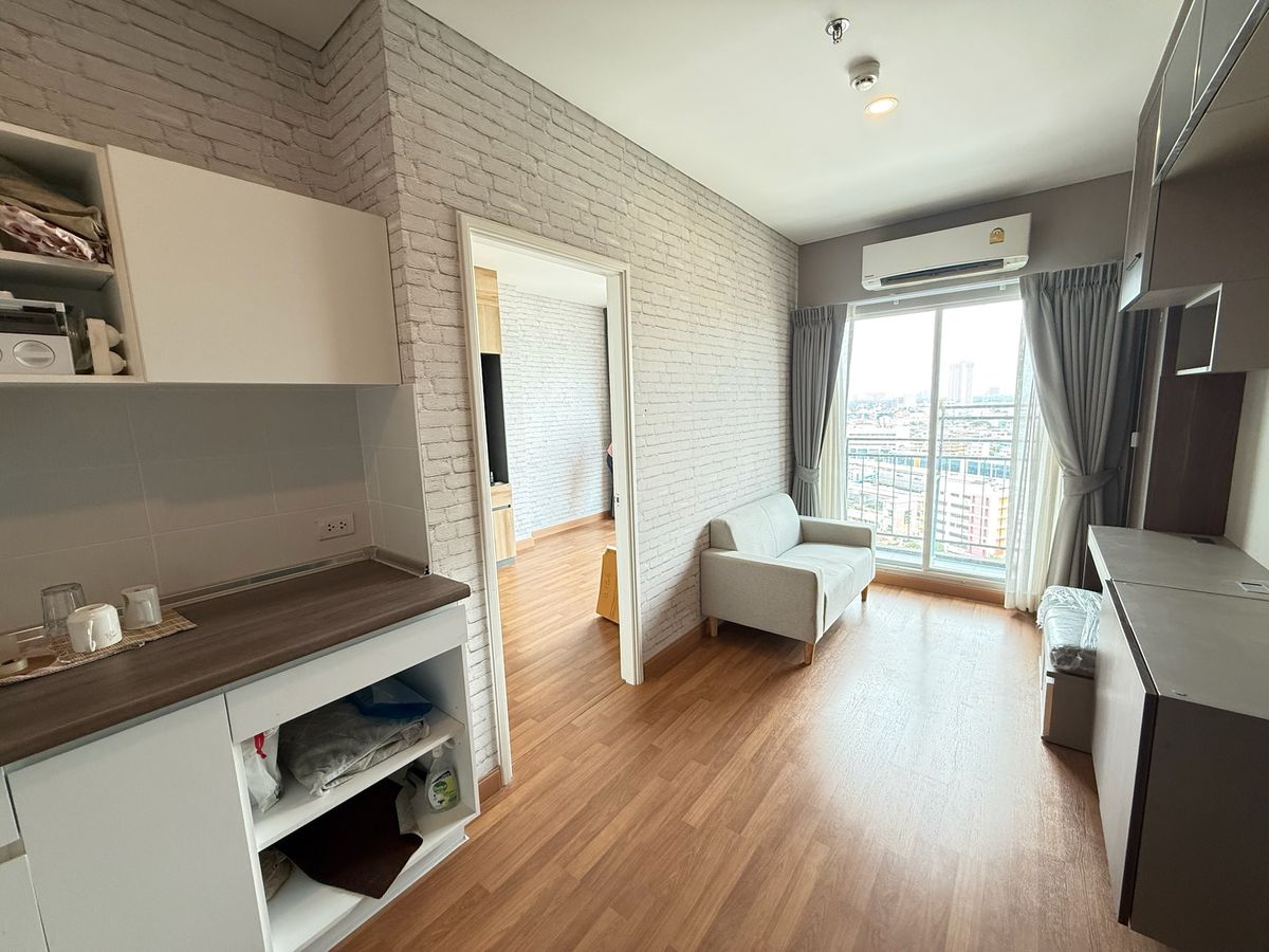 For RentCondoRama3 (Riverside),Satupadit : 🔥 Beautiful room condo! Build in the whole room. Lumpini Place Ratchada-Amen 💥 Ready to move in!