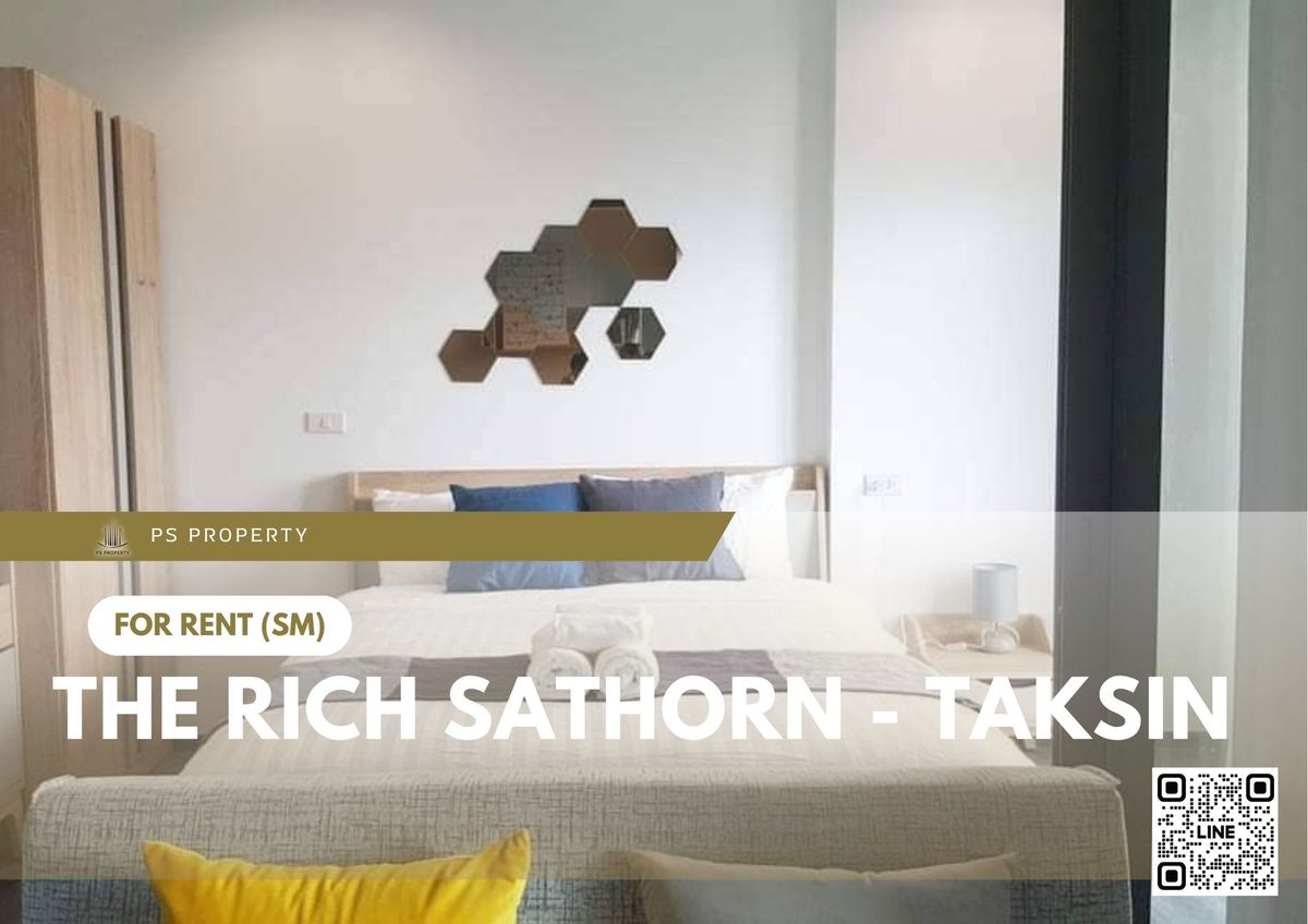 ให้เช่าคอนโดวงเวียนใหญ่ เจริญนคร : ให้เช่า ✨ The Rich Sathorn - Taksin ✨ เฟอร์นิเจอร์ และ เครื่องใช้ไฟฟ้าครบ ใกล้ BTS วงเวียนใหญ่