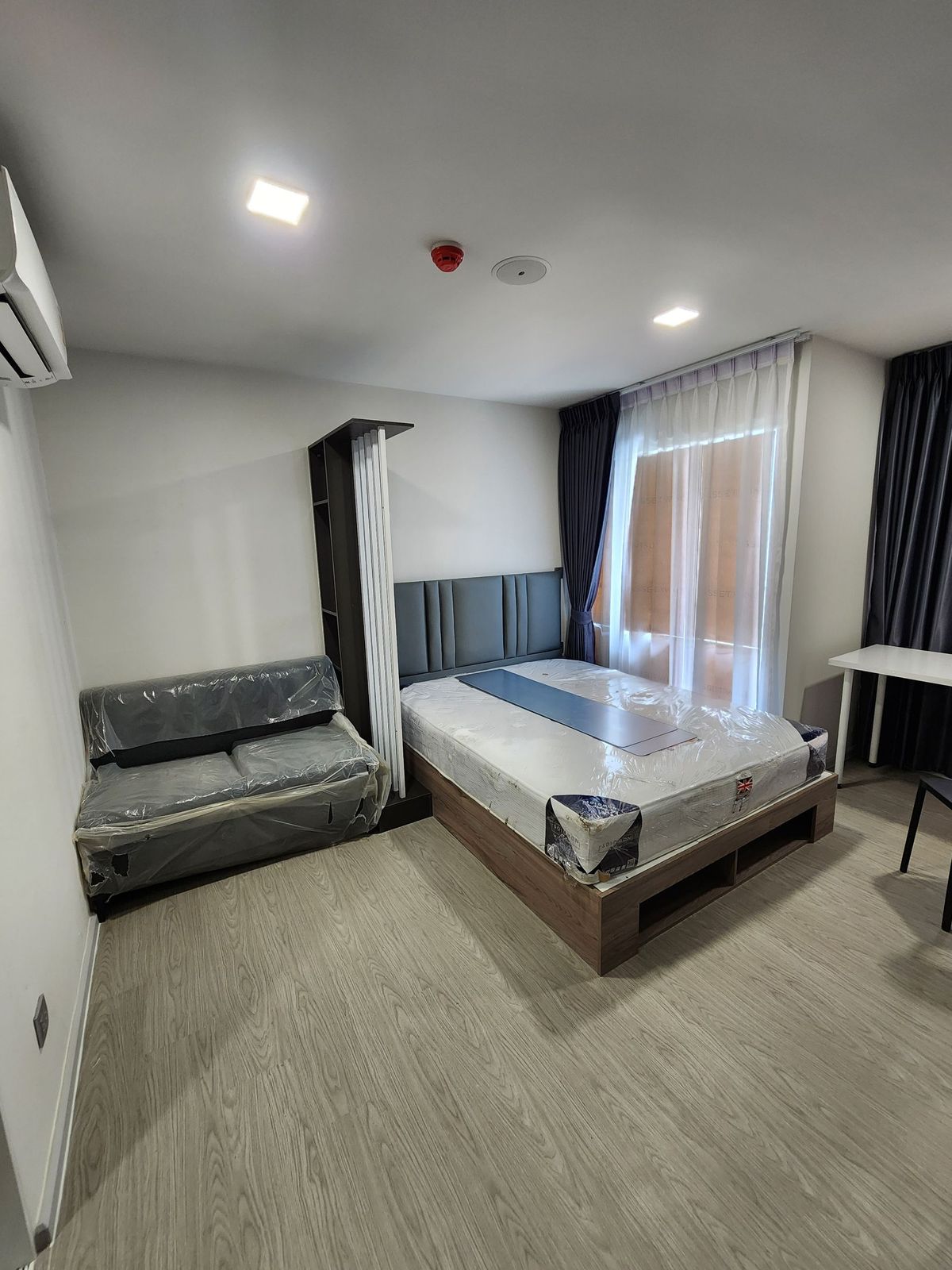 For RentCondoPathum Thani,Rangsit, Thammasat : 🏡 Rent Kave Town Island 💖 Newly finished decoration room ✨ Building F, Floor 3 | 1 Bed Special 23 sq.m.