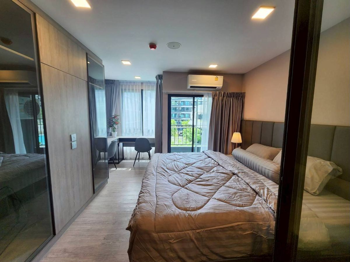 For RentCondoPathum Thani,Rangsit, Thammasat : 🏡 For rent, Kave AVA💖 Building B, Floor 4 | 27 sq.m. ✨ Beautiful pool view