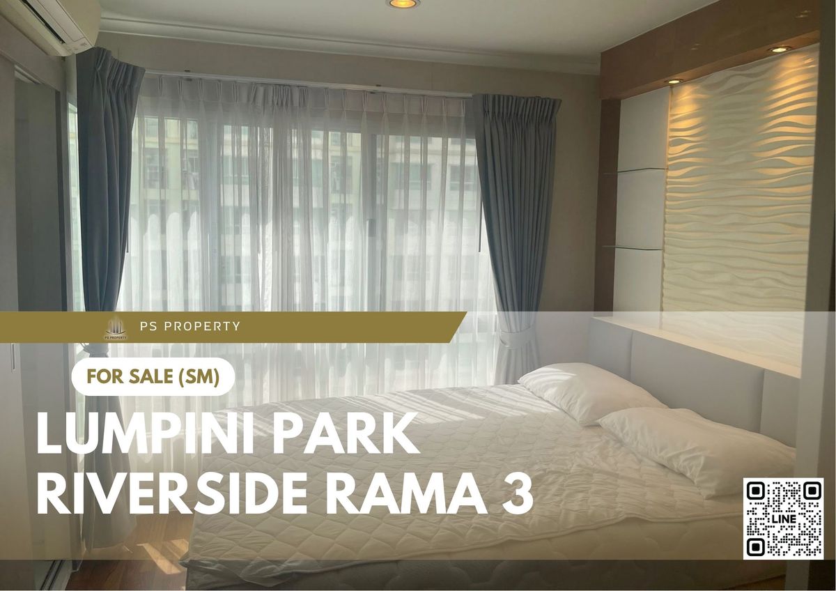 For SaleCondoRama3 (Riverside),Satupadit : Urgent sale 📍 Lumpini Park Riverside Rama 3 📍 Complete with furniture and electrical appliances, next to Rama 3 Road, convenient transportation