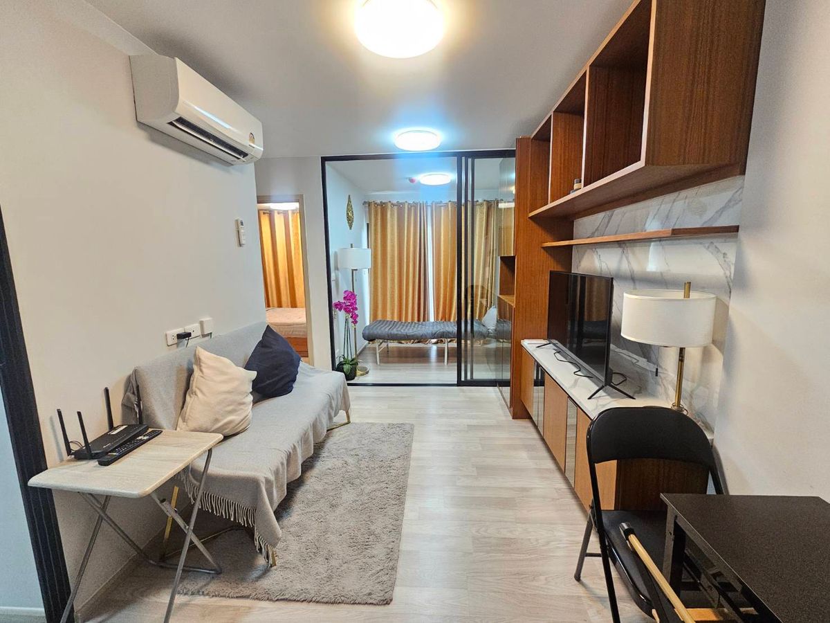 ให้เช่าคอนโดอ่อนนุช อุดมสุข : ห้องเเต่งสวย ห้องใหม่  เช่า 1 ห้องนอน + 1 ห้องนอน (1 Bedroom Plus) พลัม คอนโด สุขุมวิท 97/1
