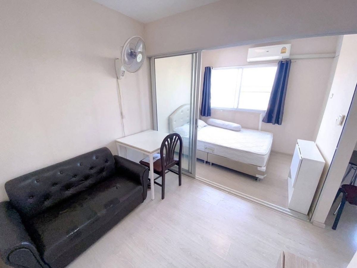 For RentCondoPathum Thani,Rangsit, Thammasat : Rent 📍 Plum Condo Park Rangsit, Phase 3 Building A, Floor 4, 22 sqm. Outside view with electrical appliances Near Bangkok University, next to Phahon Road 7,500 ฿/month