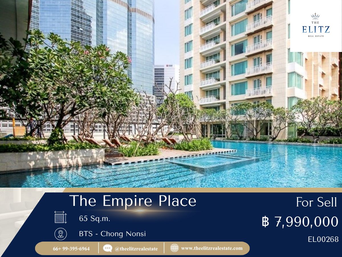 For SaleCondoSathorn, Narathiwat : ✨ Rare Deal ✨ The Empire Place. This room has almost never been. Cheap until having to check two rounds ✔