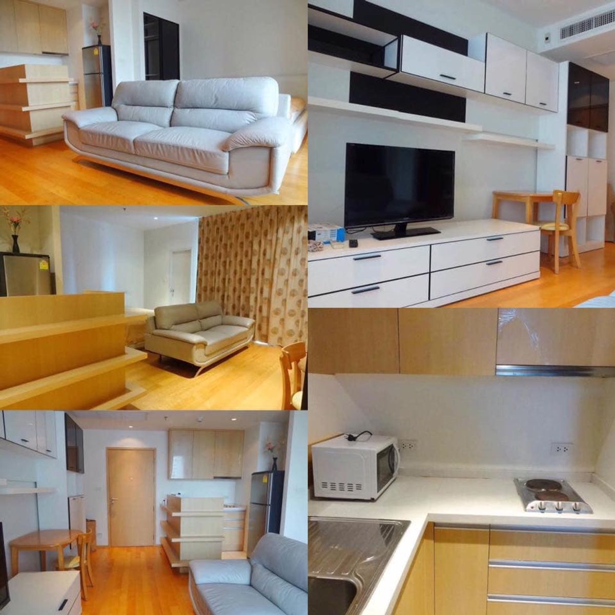 For RentCondoRatchathewi,Phayathai : Villa Rachatewi【𝐑𝐄𝐍𝐓】🔥A spacious room with beautiful built-in wood, soft and simple tones, looking classy when you stay there🔥 Contact Line ID: @hacondo
