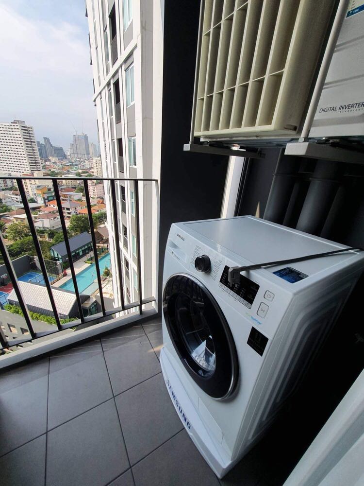 For RentCondoRatchadapisek, Huaikwang, Suttisan : 🔥For urgent rent🔥Chapter One Eco Ratchada - Huai Khwang, near MRT Huai Khwang, fully furnished, ready to move in