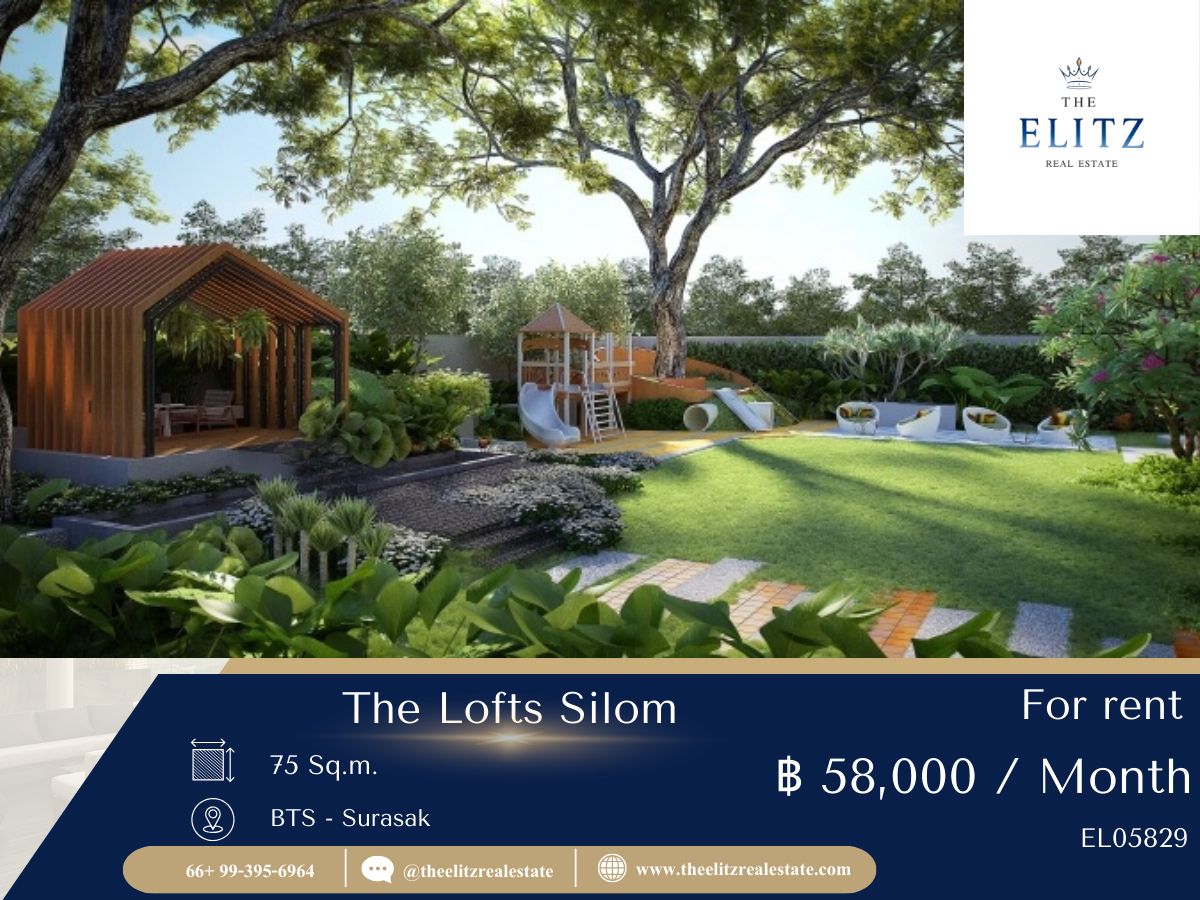 For RentCondoSilom, Saladaeng, Bangrak : ✨ Ready to serve The Lofts Silom. The RARE room is not in the market for a long time !! The price is ready to move in. 💯