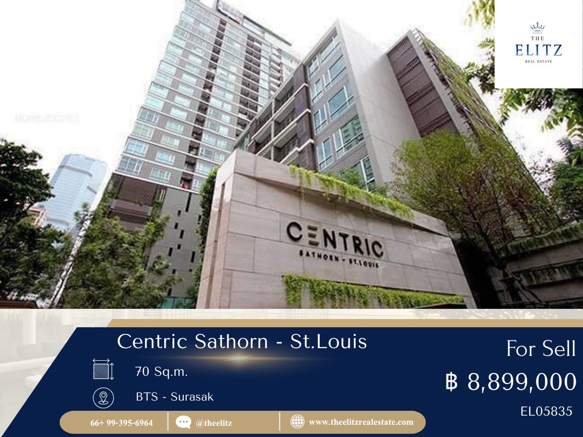 For SaleCondoSathorn, Narathiwat : ✨ Centric St.louis, cutting point between Sathorn and peace This room is the answer to people who want to live in the city ... but do not want to be busy. ✔