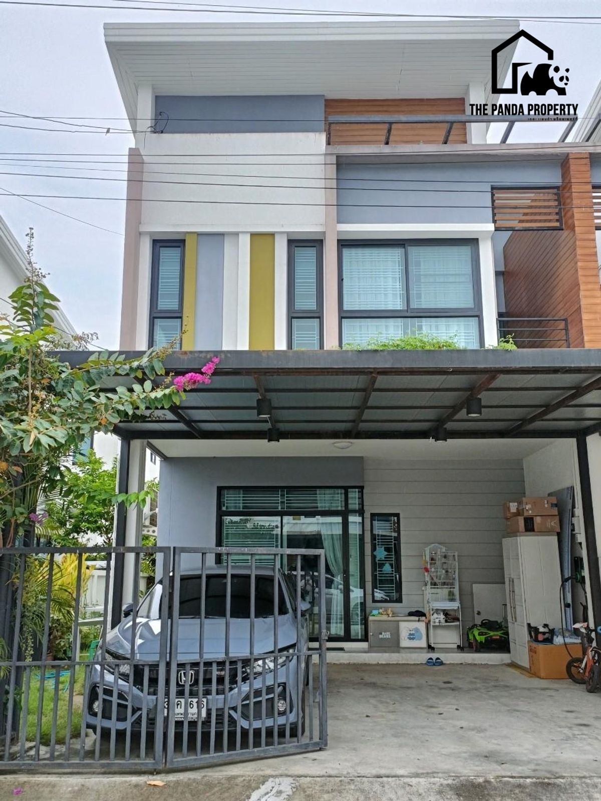 ขายสมุทรปราการ สำโรง : บ้านแฝด 2 ชั้น พื้นที่กว้าง  หมู่บ้านนครทอง ลีฟวิ่ง 2 สุขุมวิท-บางปู สมุทรปราการ