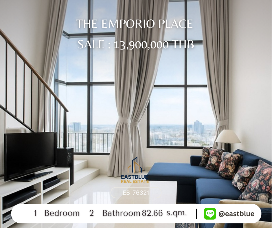ขายคอนโดสุขุมวิท อโศก ทองหล่อ : คอนโดหรู The Emporio Place พร้อมอยู่ 1 ห้องนอน ใจกลางพร้อมพงษ์ 
เพียง 13.9 ล้าน วิวสวย ใกล้ BTS และห้างหรู สะดวกทุกไลฟ์สไตล์!