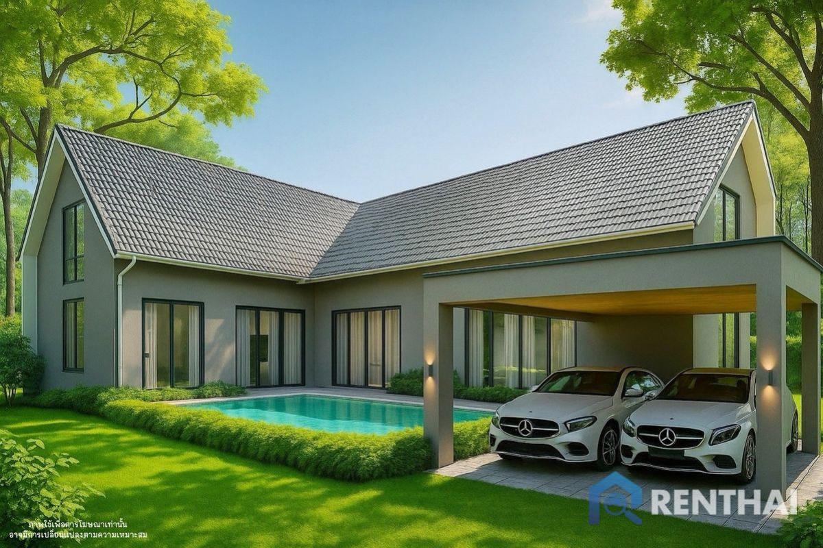 For SaleHousePattaya, Bangsaen, Chonburi : Ready to move in house at Mapbrachan lake