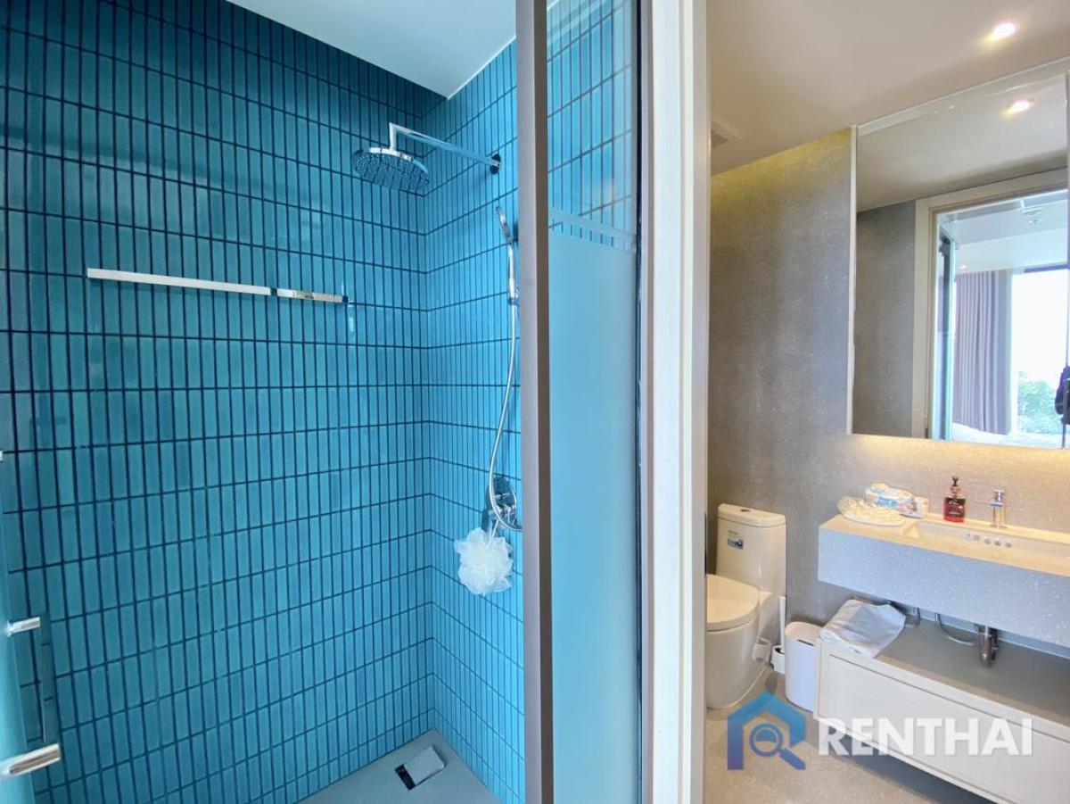 ให้เช่าคอนโดพัทยา บางแสน ชลบุรี สัตหีบ : ปล่อยเช่าคอนโด Arom Wongamat Pattaya 1 ห้องนอน 1 ห้องน้ำ วิทะเล ราคา 45,000 บาท