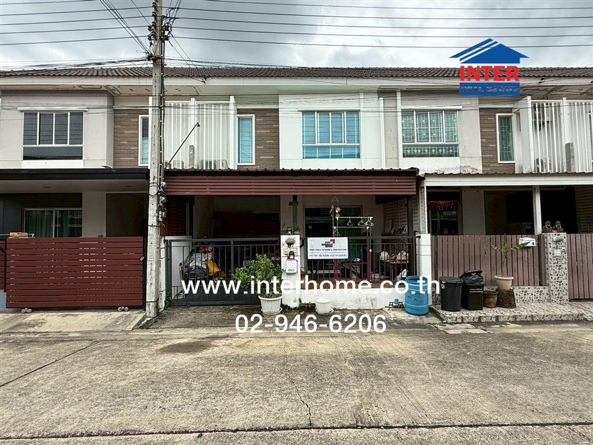 For SaleTownhomeNawamin, Ramindra : 2 -story townhouse 17.5 sq.w. Pruksa Ville Village 51 Phahonyothin-Permsin 29 Soi Permsin 29, Permsin Road, Sai Mai Road, Watcharapol Road, Sai Mai, Bangkok