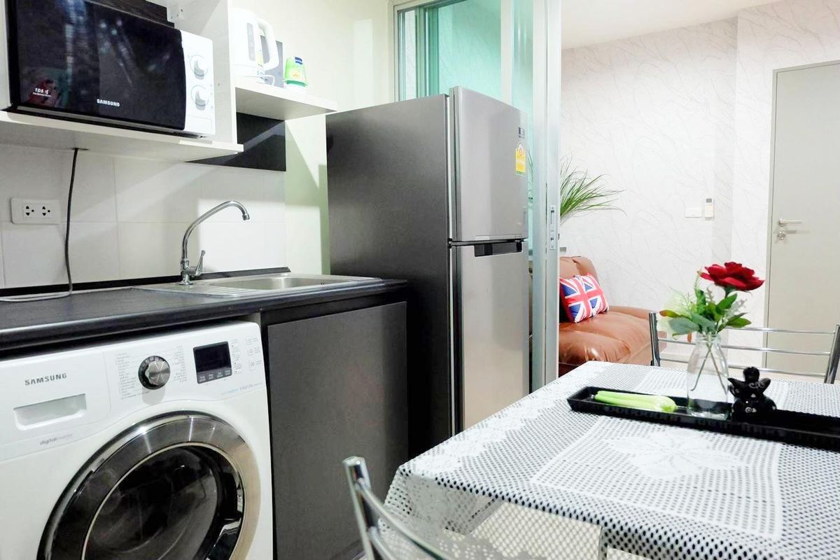 For RentCondoRatchadapisek, Huaikwang, Suttisan : For rent Life Ratchadaphisek 1 bedroom, 35th floor, size 31.57 sq m., excellent condition.