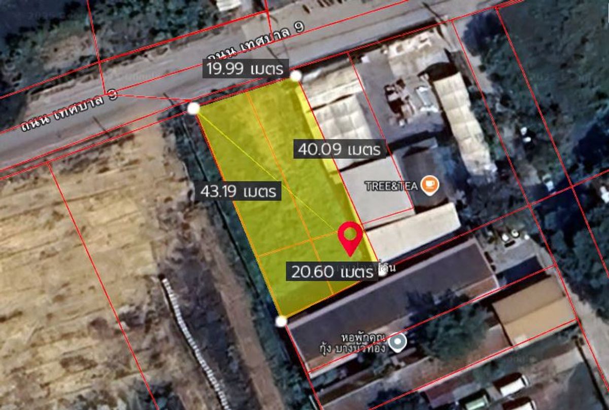 ขายที่ดินนนทบุรี บางใหญ่ บางบัวทอง : ขายที่ดิน ทำเลทอง ซอยวัดเล่งฯ 2 บางบัวทอง