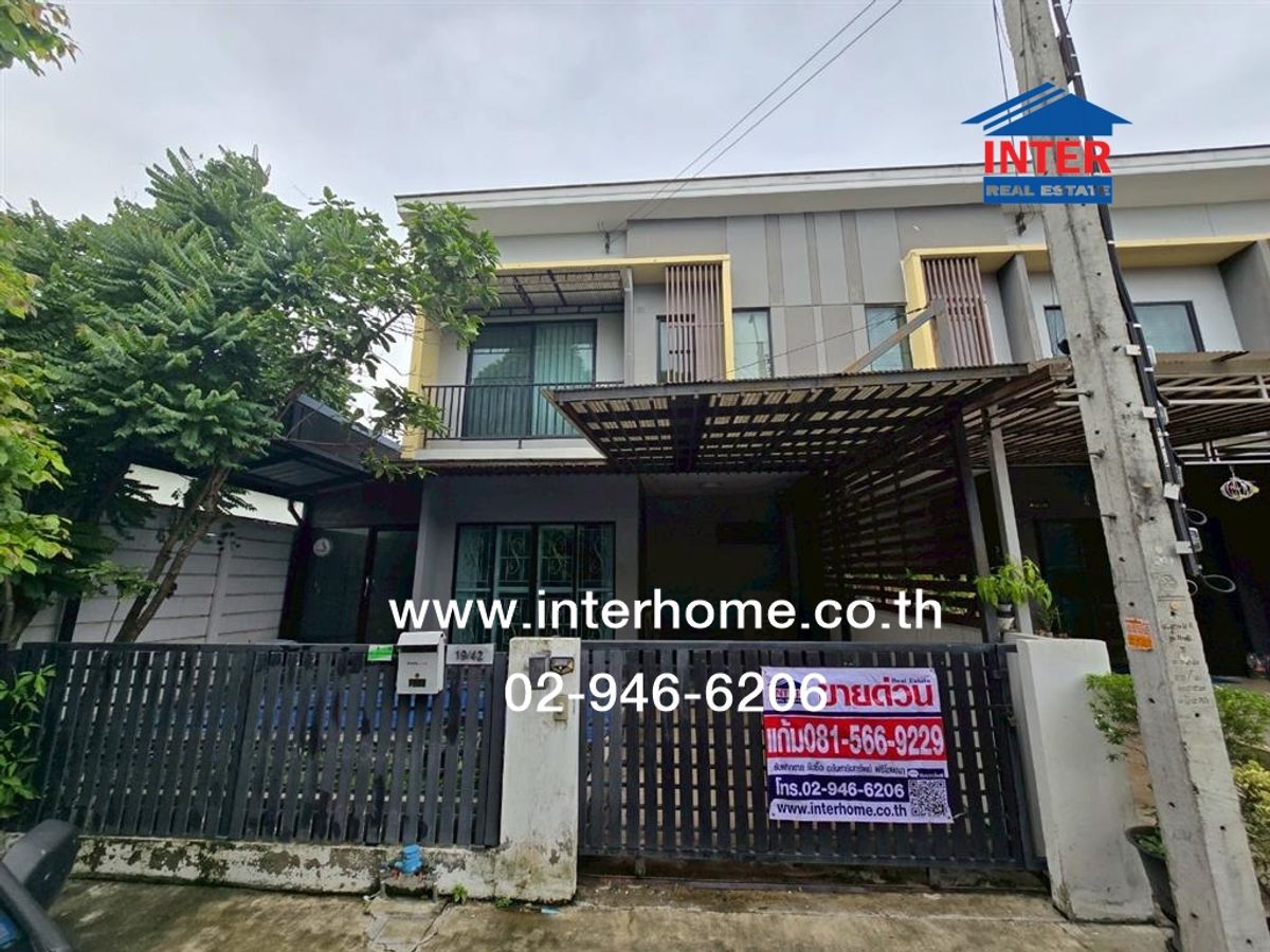 For SaleTownhomeNawamin, Ramindra : 2 -story townhouse 27.2 sq.w., The Connect Village 28 (Soi 7, Rim), Permsin Road, Watcharapol Road, Sai Mai, Bangkok
