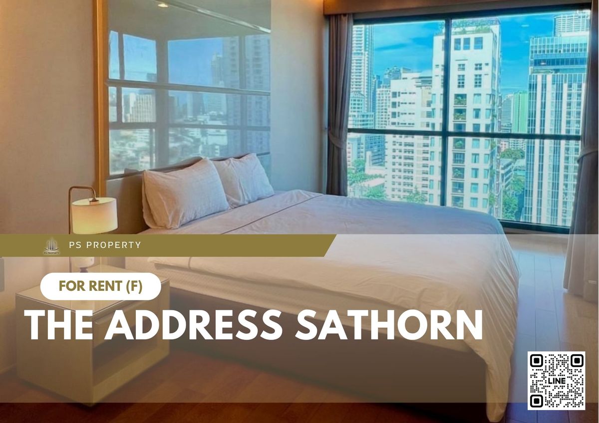 ให้เช่าคอนโดสาทร นราธิวาส : ให้เช่า 🔥 The Address Sathorn 🔥 เฟอร์นิเจอร์ และ เครื่องใช้ไฟฟ้าครบ ใกล้ BTS สุรศักดิ์
