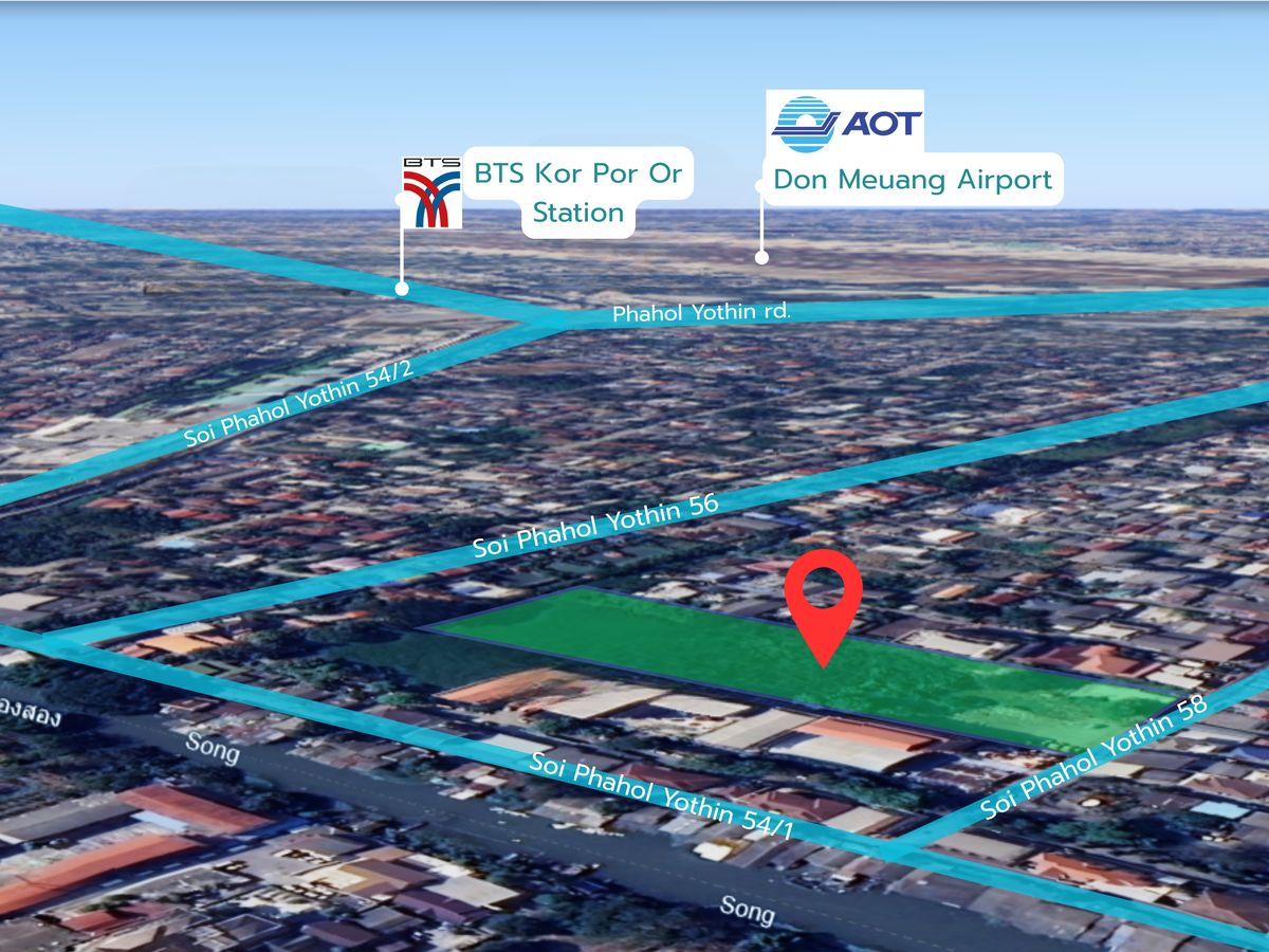 ขายที่ดินวิภาวดี ดอนเมือง หลักสี่ : ขาย ราคาถูกจริงๆค่ะ ที่ดินเปล่าแปลงใหญ่  8-1-64 ไร่ แปลงเดียวในซอยพหลยิน58(ซอยไม่ตัน) ใกล้สนามบินดอนเมือง BTS มอเตอร์เวย์และโทลเวย์ มี7-11 เช่าส่วนหนึ่ง ที่ดินรูปสี่เหลี่ยมผืนผ้า