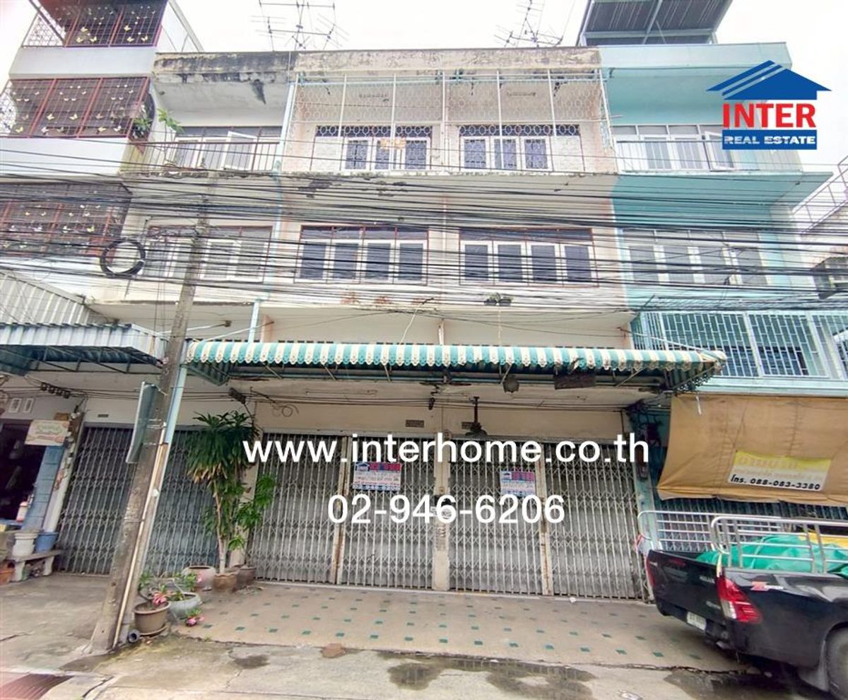 For SaleShop HouseBang Sue, Wong Sawang, Tao Pun : Commercial building 3.5, Floor 27.2 sq.w. Commercial Building, Soi Pracharat Sai 1, Soi 10, Prachasut Road 1, Bang Sue District, Bangkok