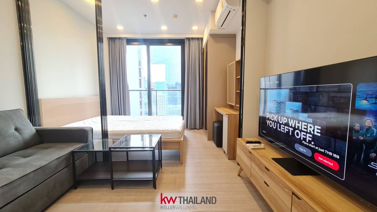 ให้เช่าคอนโดพระราม 9 เพชรบุรีตัดใหม่ RCA : 🔥ให้เช่าด่วน คอนโด One9Five แต่งครบ ราคาถูก‼️