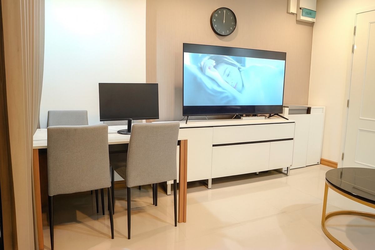 For RentCondoRama9, Petchburi, RCA : 🌟 Condo for Rent Supalai Wellington 2 - Ferrer Built -in, the whole room is ready to get close to MRT. Convenient to travel 🌟