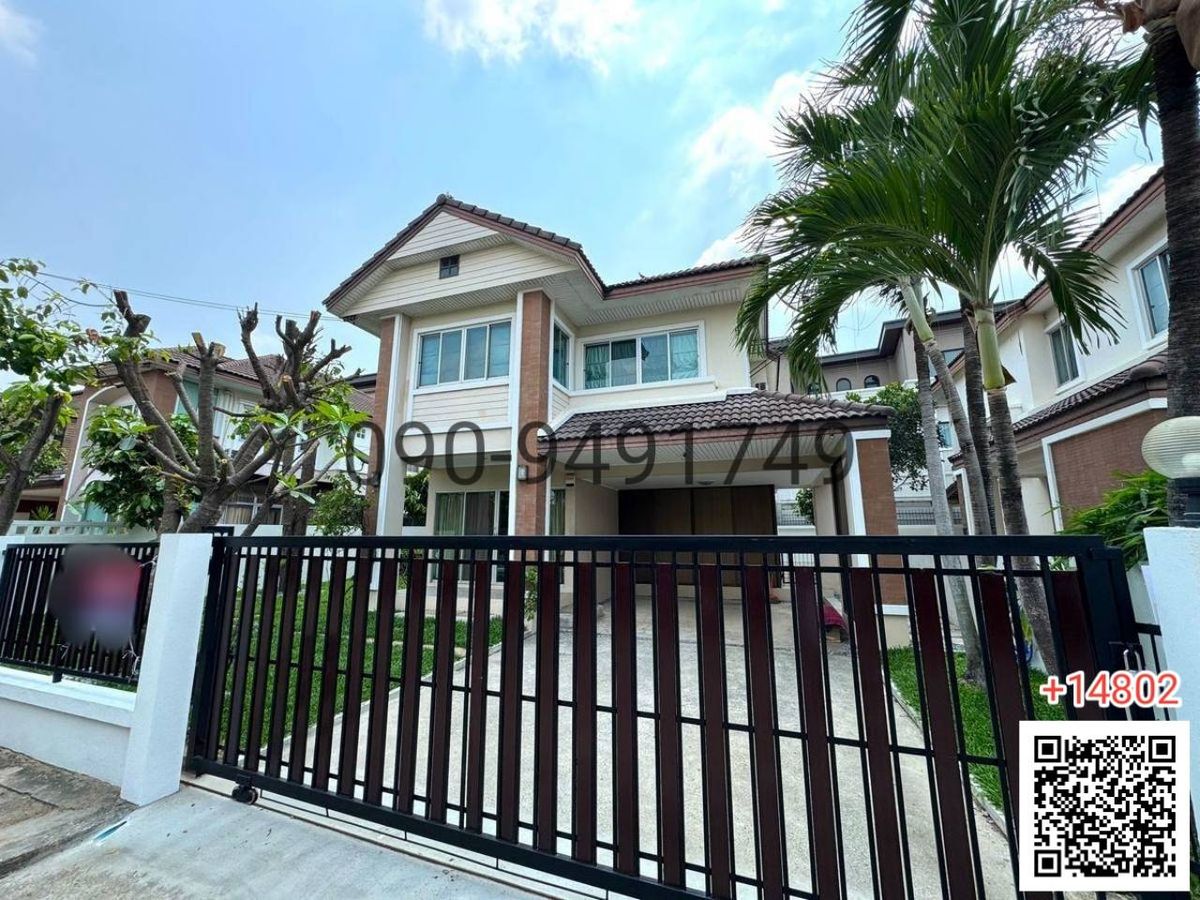 For RentHouseMin Buri, Romklao : Rent a 2 -story detached house, Sam Samkorn Ramkhamhaeng 112, near Makro