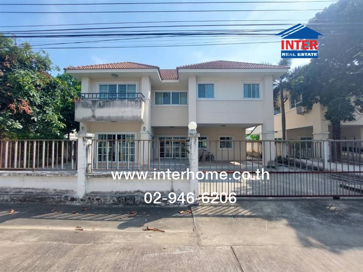 For SaleHouseSamut Prakan,Samrong : 2 storey detached house, 74.2 sq.w. Village, Pak Phirom Pool Villa Summer Soi Dan 22 (Community Development 25), Srinakarin Road Bua Non Karin Road, Bang Phli, Samut Prakan