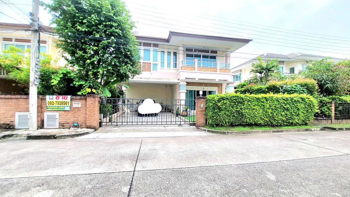 For SaleHouseSamut Prakan,Samrong : 2 -storey detached house for sale, Leono 2 Project, the same entrance as Manthana Srinakarin University 234 sqm. 4 bedrooms, 4 water, beautiful house