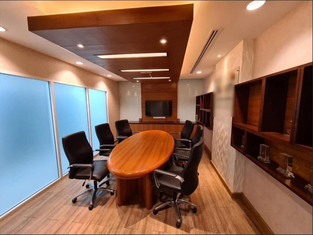 For RentOfficeSukhumvit, Asoke, Thonglor : Fully furnished Office for Rent zone Ekkamai 420 sqm. High Floor Ready to move