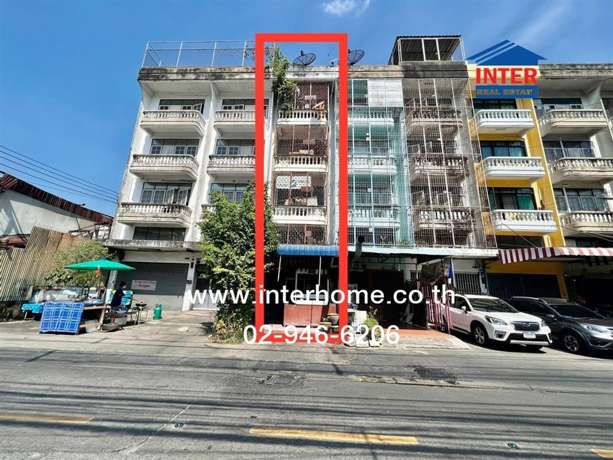 For SaleShop HouseSathorn, Narathiwat : 4th floor commercial building, 26.7 sq.w. Commercial Building, Soi Nonni 20, Nonni Road, Soi Nonthanee 20, Nontharee Road, Yannawa District, Bangkok