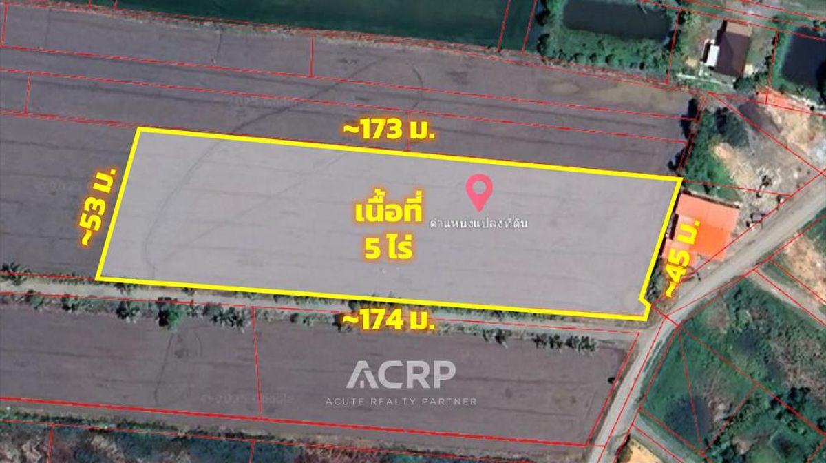 For SaleLandMin Buri, Romklao : Large plot of land With natural views Suitable for housing estates or business agriculture.