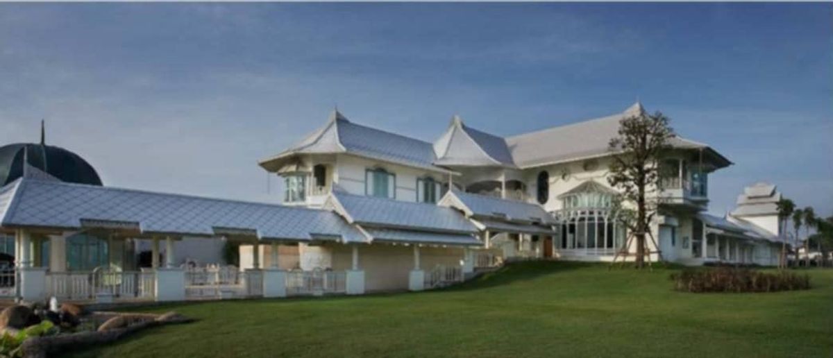 For SaleHousePathum Thani,Rangsit, Thammasat : Sell ​​Pathum Thani River Mansion (Romantic View), area of ​​5-0-84 rai, 1,200 sq.m., 4 bedrooms, 6 bathrooms