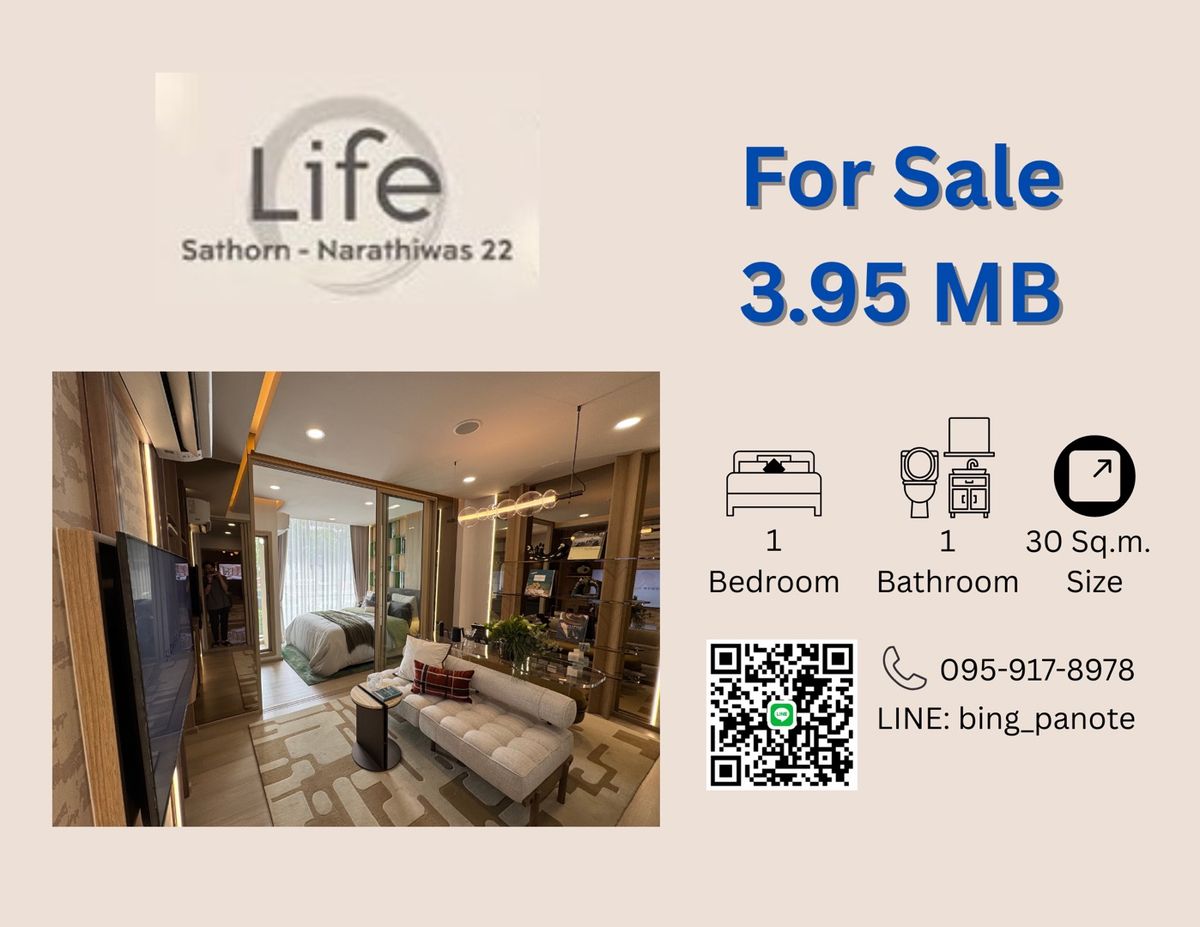 For SaleCondoSathorn, Narathiwat : Life Sathorn - Narathiwas 22 for sale