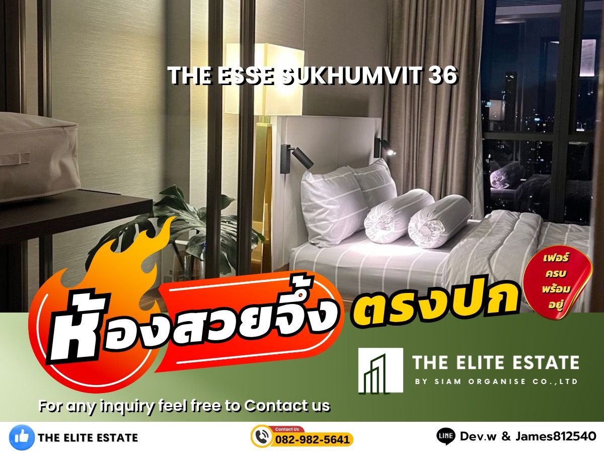 For RentCondoSukhumvit, Asoke, Thonglor : 🐲✨️ Nice room for rent 🐲✨️The ESSE Sukhumvit 36