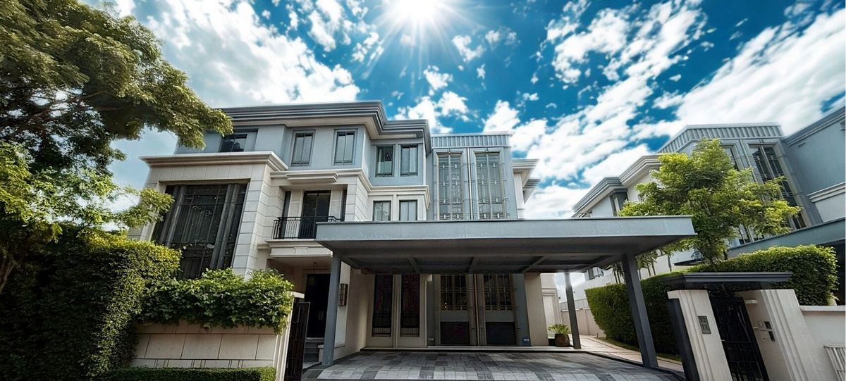 ขายบ้านพัฒนาการ ศรีนครินทร์ : 🌟 ขายบ้าน Super Luxury หลังมุม วิวสนามกอล์ฟ กรุงเทพกรีฑา 🌿