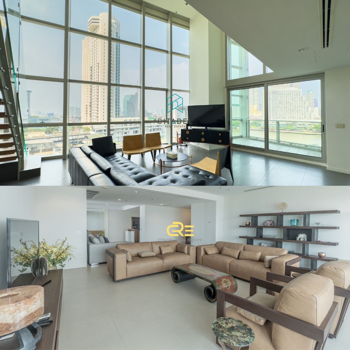 For SaleCondoWongwianyai, Charoennakor : The River by Raimon Land - SAVE 40M/THB! UlTRA HOT SALE! 2 Rare Unis for Price of 1! 11th and 64th Floor!