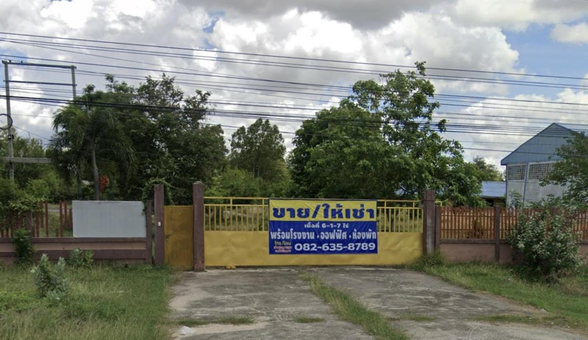 โรงงานโคราช นครราชสีมา : ขายโรงงาน ออฟฟิศ บ้านพักคนงาน 6 ห้อง เนื้อที่ 6-1-07 ไร่ อยู่ติดใหญ่ 8 เลน เส้นถนนมิตรภาพ กม.186