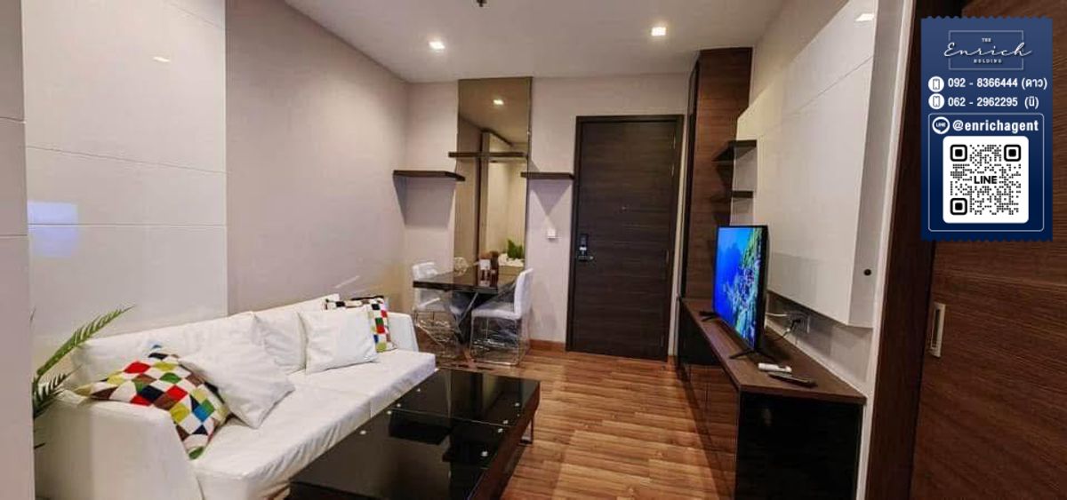 For RentCondoRatchadapisek, Huaikwang, Suttisan : 💙 For rent IVY Ampio, beautiful room, decorated near MRT Rama 9💙 Tel. 062-2962295 Ni // Line ID: @enrichagent