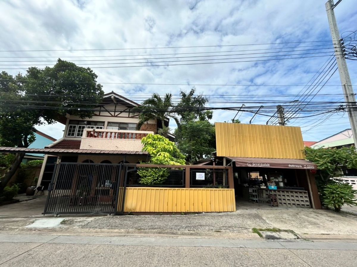 ขายบ้านพระราม 2 บางขุนเทียน : ขายบ้านเดี่ยว หลังมุม พร้อมที่ดินและกิจการร้านอาหาร ทำเลดี ซ.บางกระดี่ 3 พระราม 2 