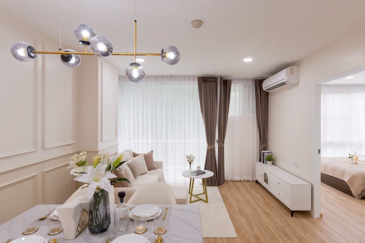 For SaleCondoOnnut, Udomsuk : 🔥 Newly renovated, cheapest price in the building 🔥 D65 condo near BTS Ekkamai
