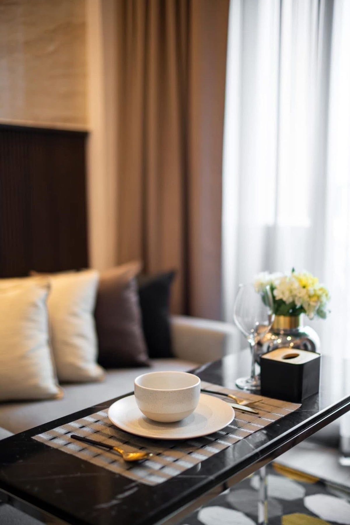 For RentCondoOnnut, Udomsuk : For rent ✨ THE LINE Sukhumvit 101 ✨ near BTS Punnawithi, complete with furniture and appliances