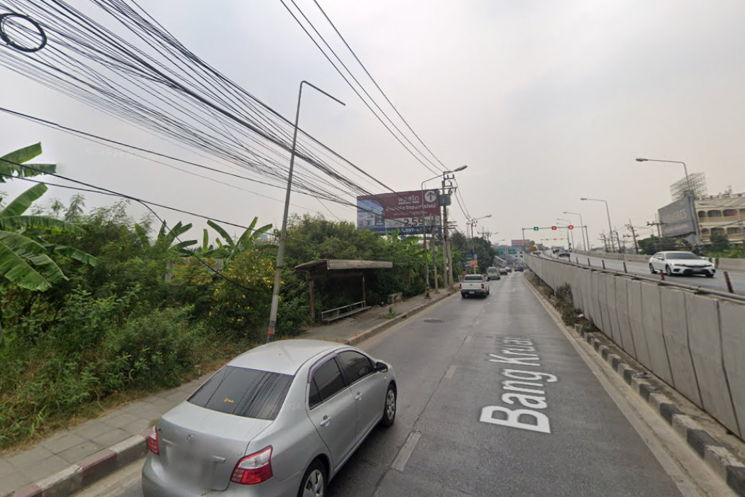 For SaleLandNonthaburi, Bang Yai, Bangbuathong : Land for sale on Chaiyaphruek Road, 4 rai, 2 ngan, 33 sq w, suitable for business, KK