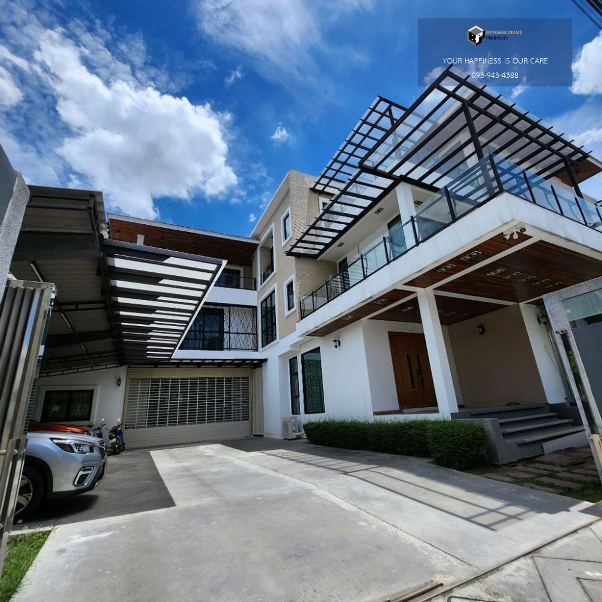 ขายบ้านอ่อนนุช อุดมสุข : บ้านเดี่ยว 3 ชั้น หน้าบ้านทิศตะวันออก | #2025070910881