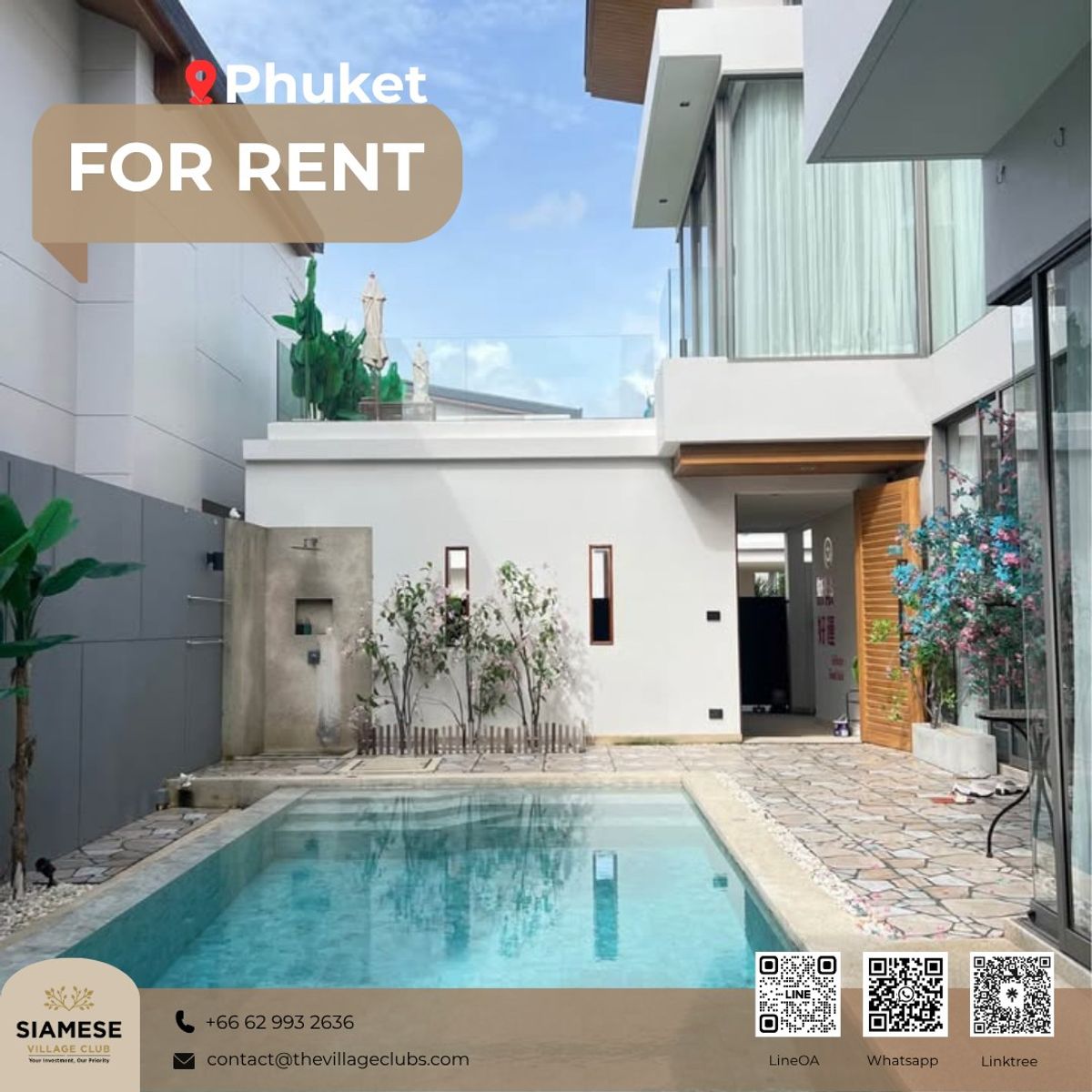 For RentPhuket : Luxury Pool Villa -in Talang / Bangtao, Phuket for Rent