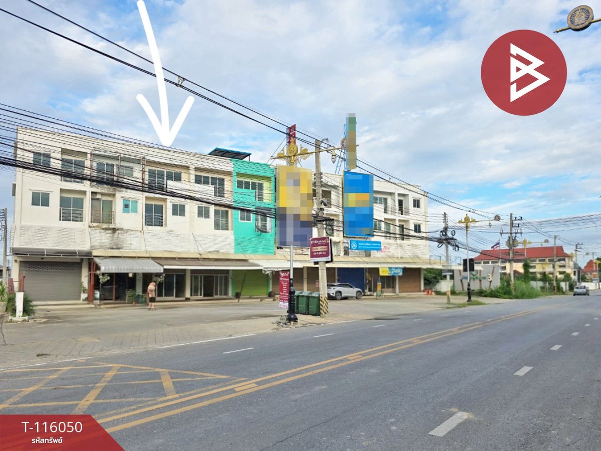 For SaleShop HouseNakhon Pathom : Commercial building for sale, area 22 sq.wa, Sanam Chan, Nakhon Pathom