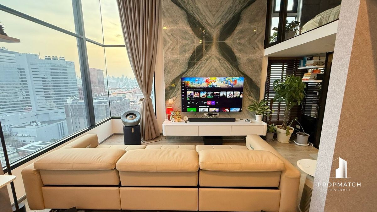 ขายคอนโดรัชดา ห้วยขวาง : ✨Flash Deal ✨SOHO Bangkok Ratchada ( Duplex 1Bed 1Bath 48SQM.) พร้อมอยู่ ! เพียง  7,590,000บาท Tel.0981315848 @propmatch