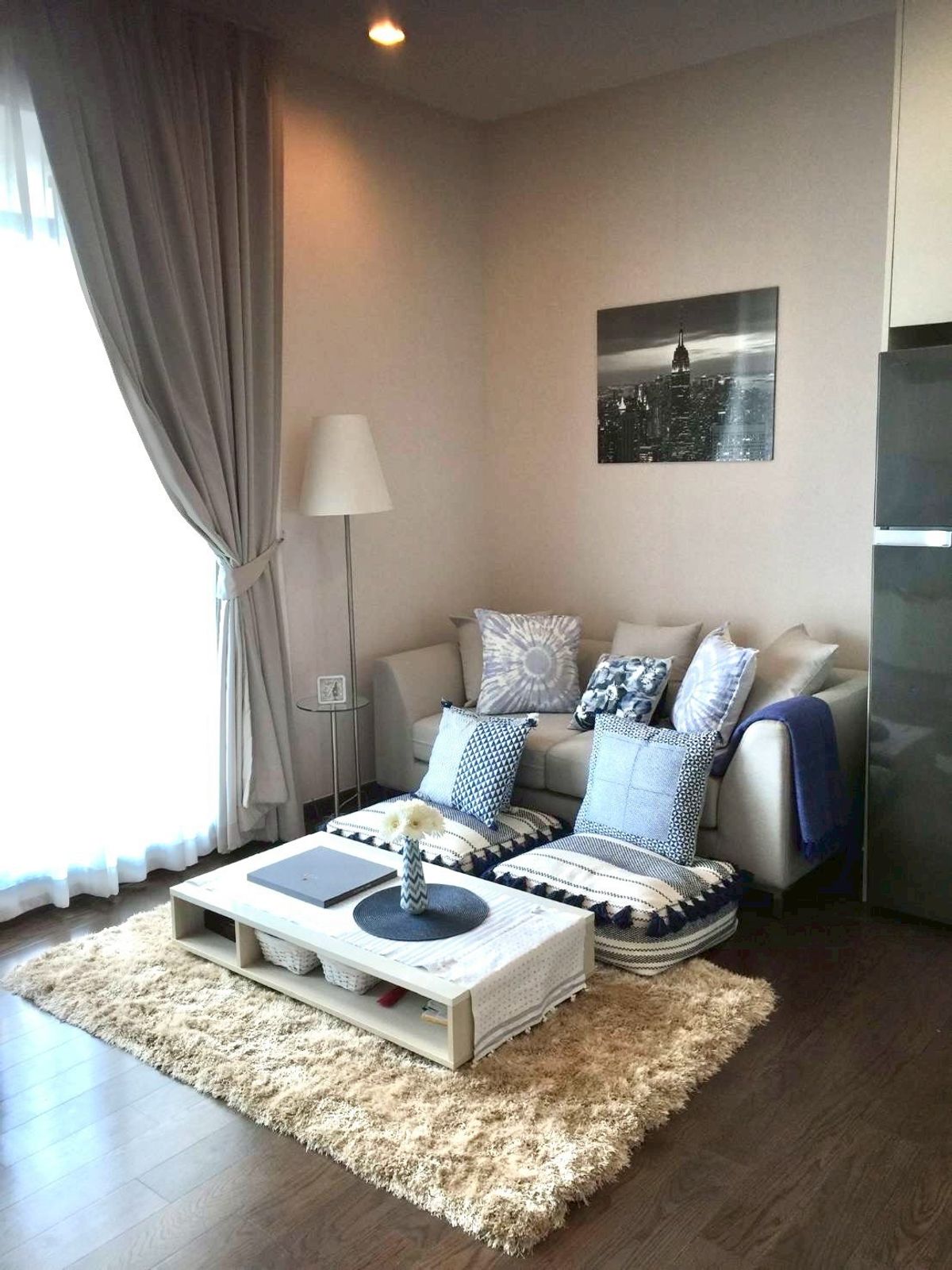 For RentCondoRama9, Petchburi, RCA : 🔥 Very urgent rental, really beautiful room. Good view. Q asoke 31SQ.M. Floor 19 ++ Beautiful room, only 20,000 baht.